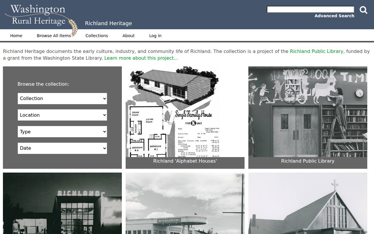 Benton County previous residents Richland Heritage collection